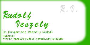 rudolf veszely business card